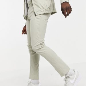 ASOS DESIGN - Elegante Skinny-bukser i beige - Del af sæt-Neutral
