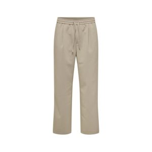 ONLY & SONS Loose Fit Bukser m. Snørre i beige til Herre