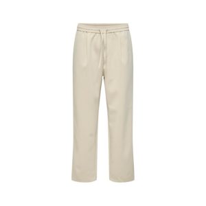 ONLY & SONS Loose Fit Bukser m. Snørre i lys beige til Herre