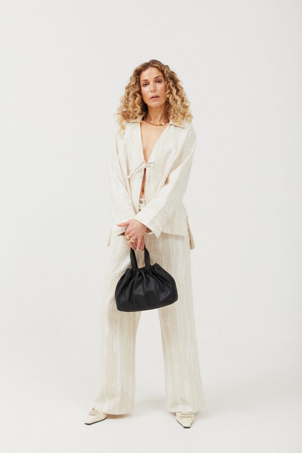 Harvey løse bukser - Beige Multi