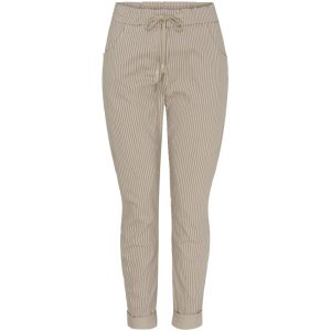 Marta Du Chateau dame bukser MdcJerri - Beige/BrownStripe