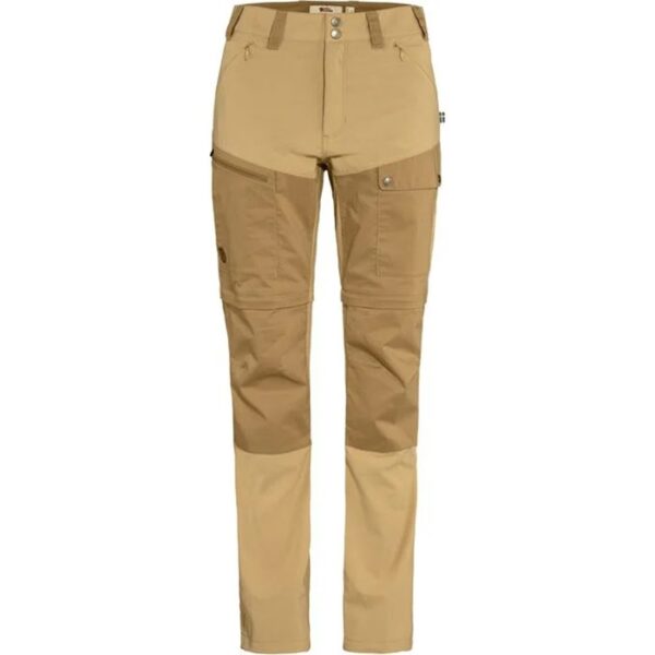 Fjällräven Abisko Midsummer Zip-Off Trousers Kvinder / Damer-dune beige / buckwheat brown-46 - Bukser